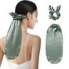 Silk Scrunchie Shiny Ponytail Cap Night Cap for Beautiful Pony Long and Silk Hair Cap with Scrunchie Gentle and Cute and Hair, Style, Hair, Ends.