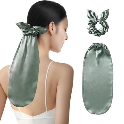 Elástico de Seda Brilhante para Rabo de Cavalo Touca de Dormir para Lindo Pônei Cabelo Longo e Touca de Seda para Cabelo com Elástico Suave e Fofo e Cabelo, Estilo, Cabelo, Pontas.