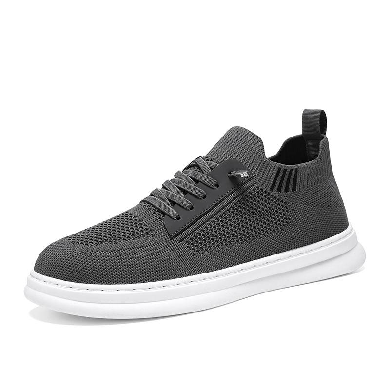 Men's Fly-woven Casual Shoes Summer New Soft-soled Mesh Breathable Board Shoes Versatile Sports Men's Shoes