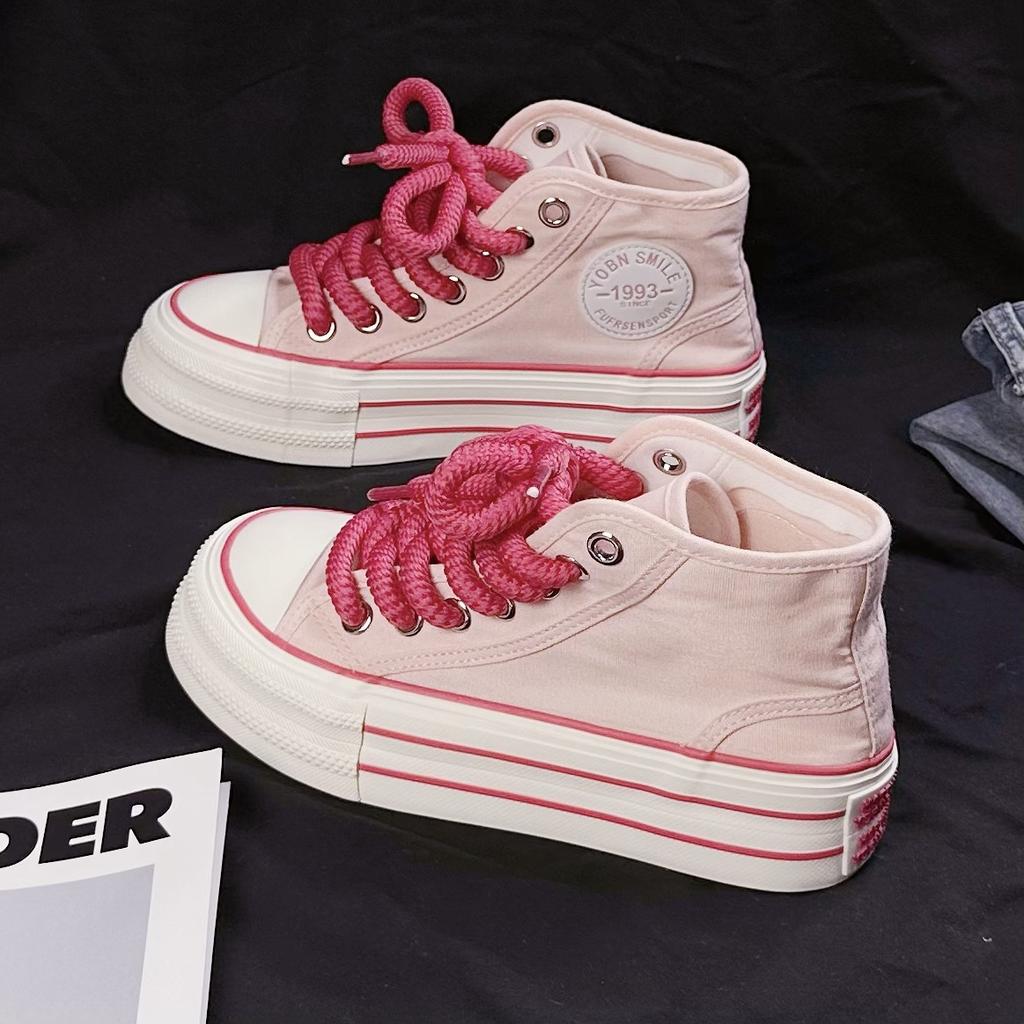 2025 New Spring Sneakers Women Summer Canvas Platform Ladies Vulcanized Shoes Flat Bottom Shoes Casal Sports Shoes for Women