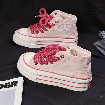 2025 New Spring Sneakers Women Summer Canvas Platform Ladies Vulcanized Shoes Flat Bottom Shoes Casal Sports Shoes for Women