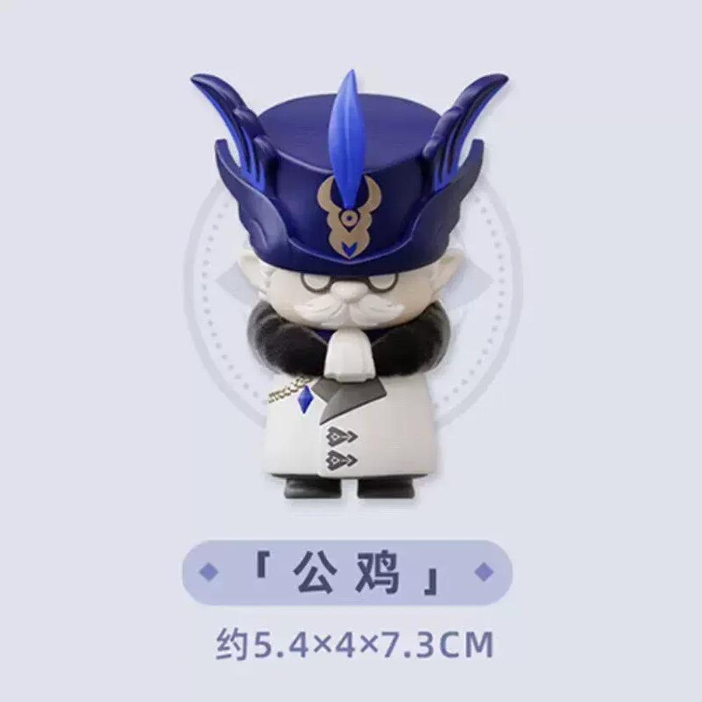 Genshin Impact Op Voorraad Fatui Harbingers Serie Blind Box Kawaii Trendy Q Versie Anime Figuur Collectie Desktop Verrassingscadeau