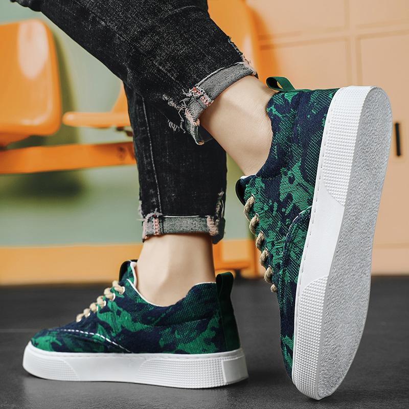 Men's Casual Shoes Four Seasons Breathable Canvas Shoes For Men Comfortable Flat Sneakers Man Vulcanize Shoes Outdoor Sneakers