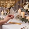 15/10Pcs Table Number Arch Acrylic Place Cards Wedding Table Number 5 X 7 In Reusable Table Sign for Wedding Engagement Party