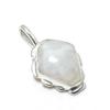 Natural Moonstone Gemstone Pendant 925 Sterling Silver- Handmade Coffin Design, Everyday Wear Jewelry, Unique Moonstone Pendant Party Wear Gifts