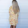 Women's Fashion Casual Retro Floral Print Mid-Length Cardigan Jacket