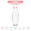 Tri-Color EMS Neck & Face Massager for Women – Heated Vibration Beauty Device