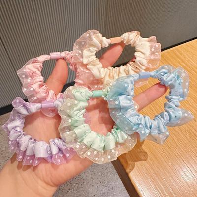 High-Grade Korean Polka Dot Lace Hair Tie for Ponytail & Bun DIY