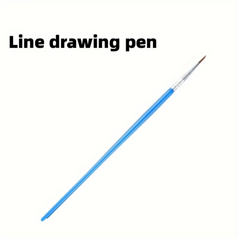 10-teiliges Malpinsel-Set, Kunstpinsel, rund, flaches Haar, Nylonhaar, Malerstift für Öl, Acryl, Aquarell, Schule, Kunstbedarf