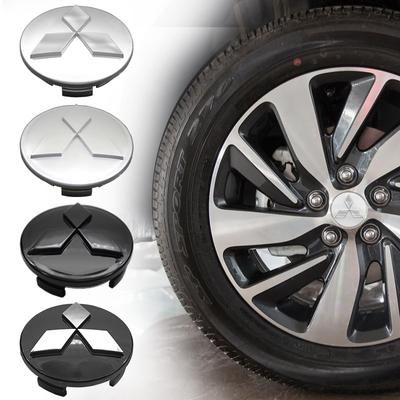 4pcs 60mm Car Wheel Center Cap Logo Hub Badge Rim Cover Auto Accessories For Mitsubishi Outlander Lancer Eclipse Mirage Ralliart