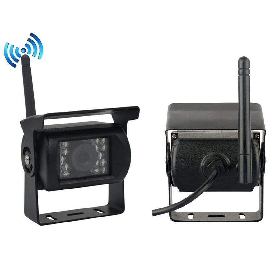 Wireless 4 Backup Cameras IR Night Vision Waterproof with 7" Rear View Monitor for RV Truck Bus Parking Assistance System