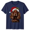 Spaniel Dog Christmas Holiday Animals Unisexs Unisexs Graphic Tee Festive Tee