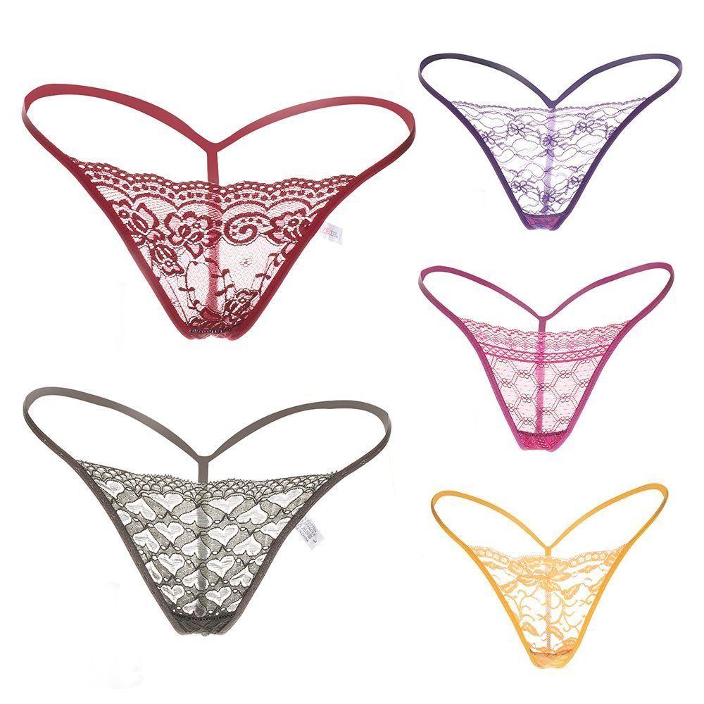 Random Women's Fashion Underpants Seamless Sexy Lingerie G-String Low Waist Briefs Lace Panties