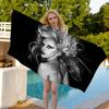 Singer L-Lady G-Gaga Big Microfiber Beach Towels Quick Dry Towel Sand Beach Towels Pool Towel for Travel Swim Pool Yoga