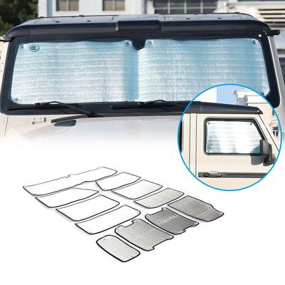 Car Full Window Sunshade Kit Privacy Sunvisor Trim For Ineos Grenadier -2024 Car Styling Silver Windshield Pad Accessories