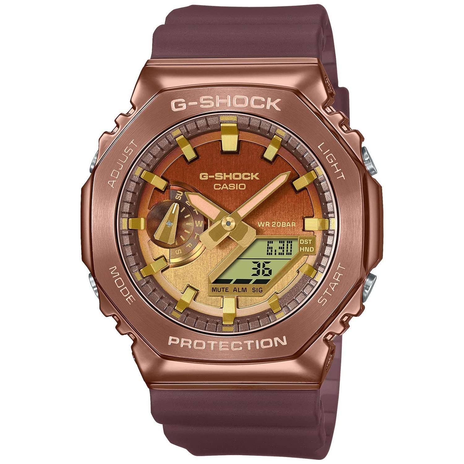 

[Casio] G-Shock Men s Watch GM-2100CL-5AJF Classy Off-Road Series Brown Matte Skeleton Metal Covered - Authentic Japanese Model