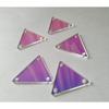 50pcs Sew On AB Crystal Rhinestones Irregular Acrylic AB Beads, Sew On Stones Crystal Strass (AB, Triangle 25MM)