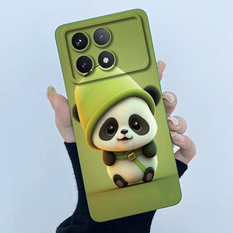 For Xiaomi Poco X6 Pro 5G Case Poco X6Pro Back Cover Fashion Simplicity Floral Soft Liquid Silicone Shell For PocoX6 Pro Fundas