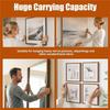 AT19-For Heavy Duty For Frames Picture Hanging Hooksd Hooks- 50Pcs D Ring Hangers For Mirrors, Canvas Art,Wall Mount