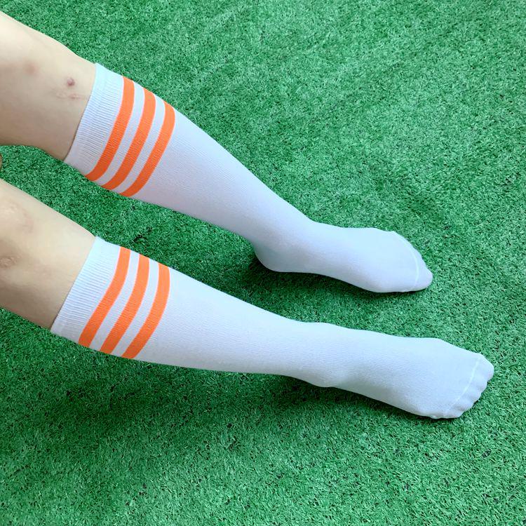 Red Mid-Calf Christmas Stockings & Halloween Cosplay Socks for Sports, Dance, and JK Style