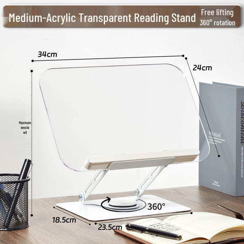 

Прозрачная акриловая подставка для чтения Книжная полка: Многофункциональный настольный держатель для детских книг с картинками