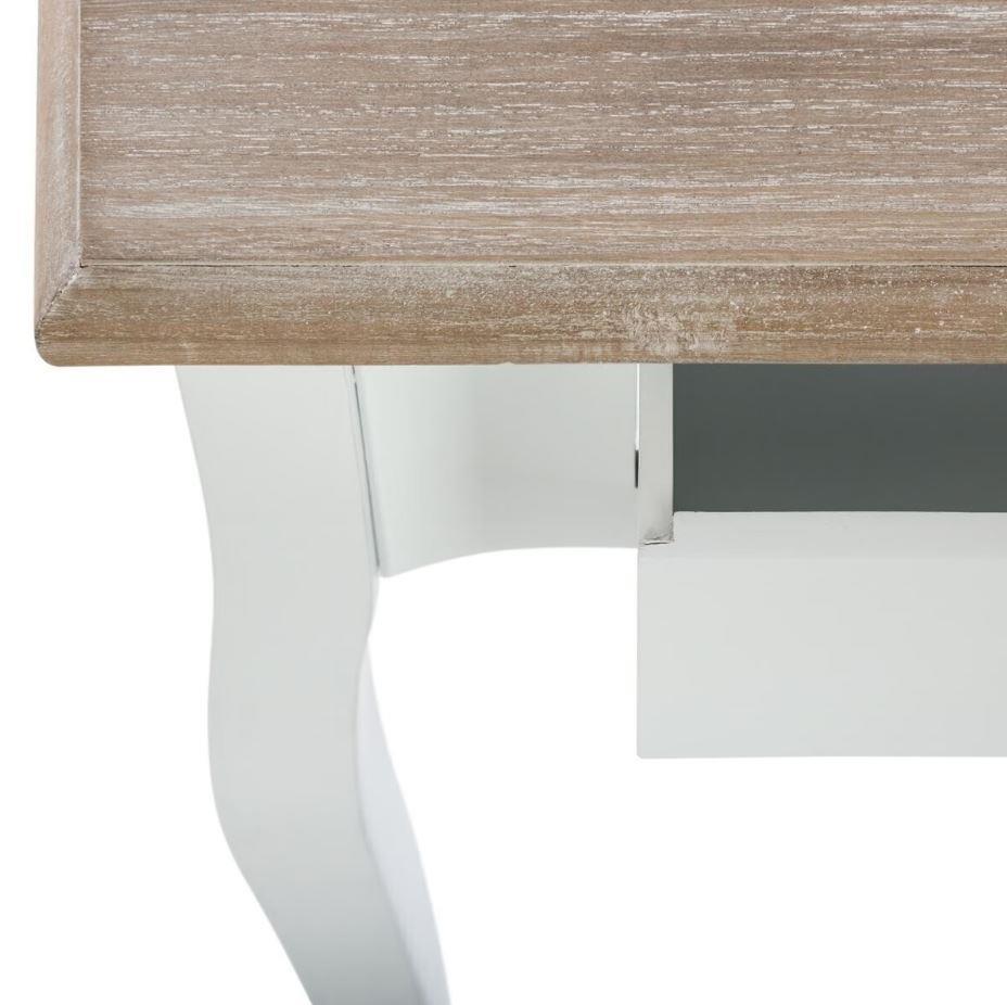 Tavolo bianco Chrysa con un cassetto classico