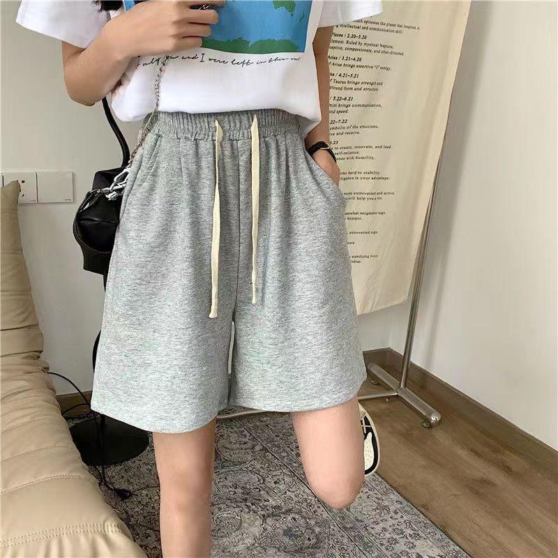 Women's High-Waisted A-line Casual Sports Shorts - Petite, Loose-Fit, Trendy Summer Style