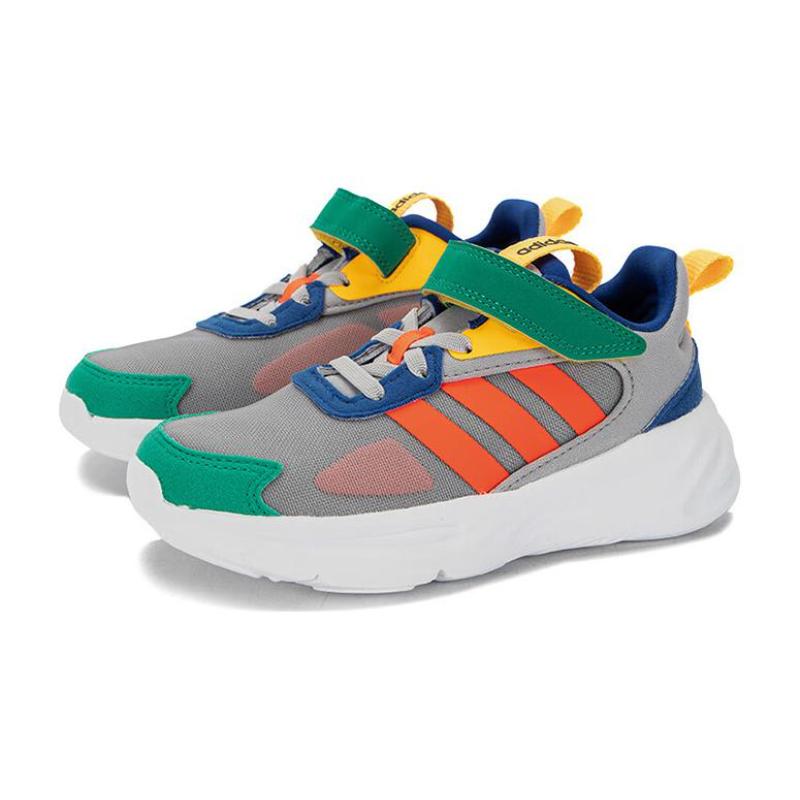 Adidas Neo Ozelle Slip Resistant Shock Absorbers With Abrasion Resistant Properties Low Top Running Shoes Gray Kids' Sneakers H03805