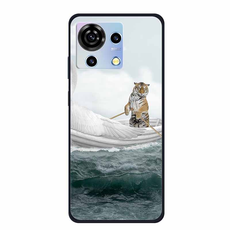 For ZTE V50 Vita Phone Case TPU Soft Back Cover Cartoon Luxury Silicone Phone Cases for ZTE Blade V40 V 40 50 Vita Animal Funda