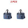 2PCS Picnic Bag Easy To Carry Portable Picnic Bag Navy Oxford Cloth Lunch Bag Storage Supplies Large Capacity Insulation Bag