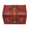 Wooden Storage Box Flip Open Type Vintage Jewelry Organize Case for Earring Coins L Size