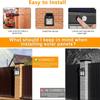Warm Light Porch Lights, Solar Wall Lights Outdoor, Wall Porch Light Motion Sensor with 3 Lighting Modes, Outdoor Wall Lights for Garage Shed Door Yar