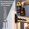 12Pcs 6-13mm Magnetic Hex Socket 1/4" Hex Shank CR-V Steel Quick-Release Impact Driver Socket Wrench for Impact Drill Power Nut