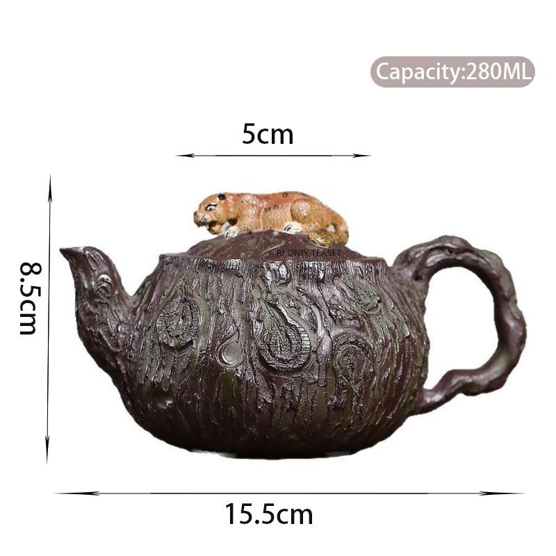 280ml Chinese Yixing Purple Clay Teapots Large Capacity Handmade Tea Pot Beauty Tea Infuser Kettle Tradition Zisha Teaware