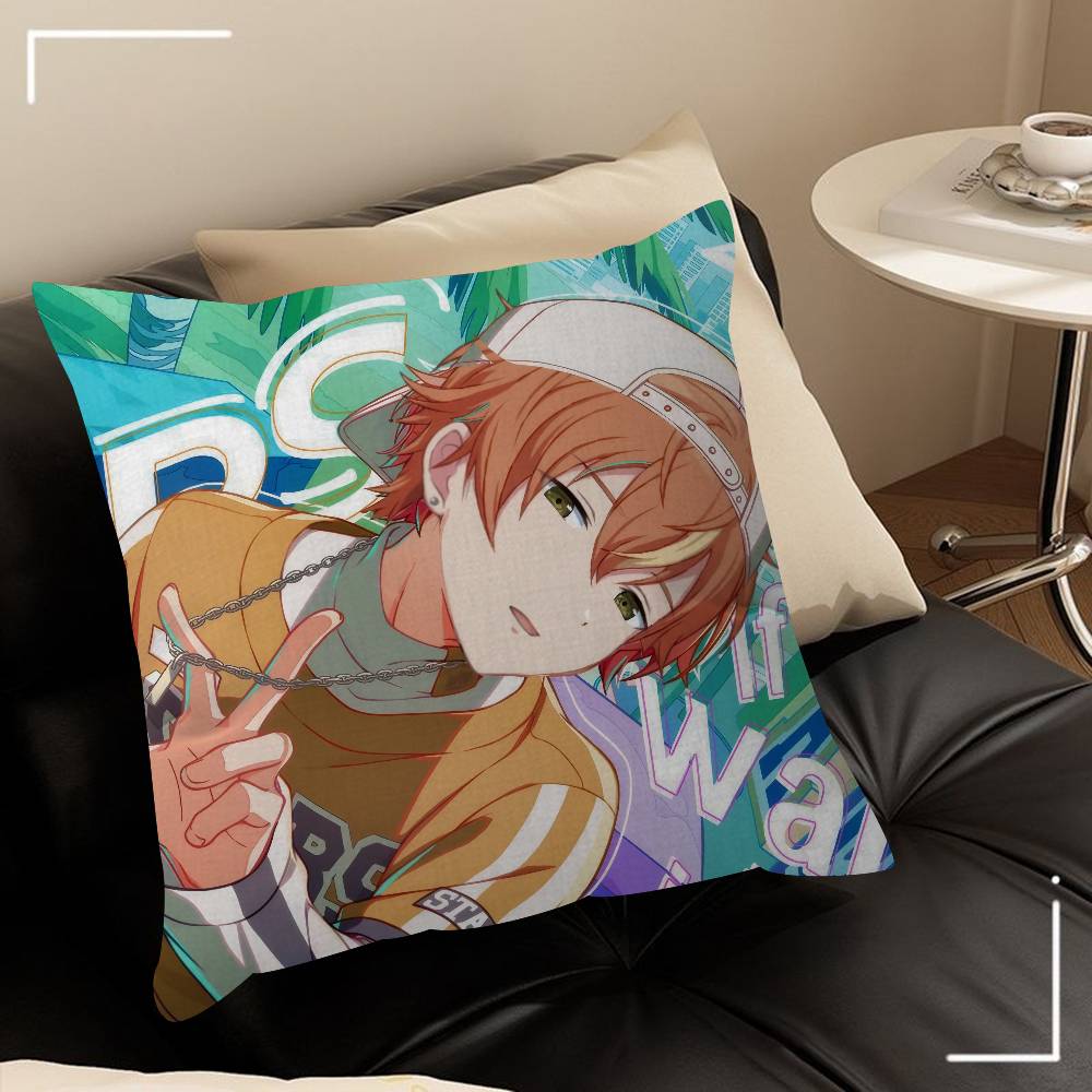 Anime singer Akito Shinonome   Pillow Cushion Cover Pillowcase Living Room Sofa Home Decor Customized
