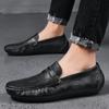 Rutschfeste Schuhe Herren Echte Lederschuhe Elegante Freizeitschuhe Slipper Ballerinas Mode Weichsohlige Sneaker Herren Businessschuhe