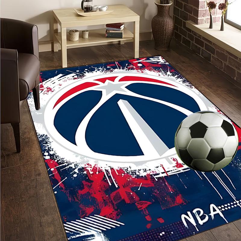 Washington Basketball Logo Rug Office Carpet Non-Slip Mat, Chair Rug Floor Covering for Gaming, Bedroom, Living Room , Home Decor Christmas Gift