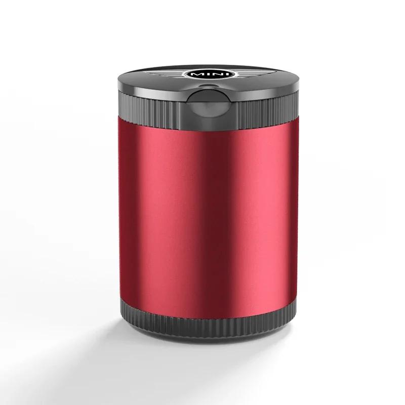 Car Ashtray With LED Light Lid Portable Metal Inner Liner Ashtray For BMW Mini Cooper One S R50 R53 R56 R60 F55 F56 F57 Clubman