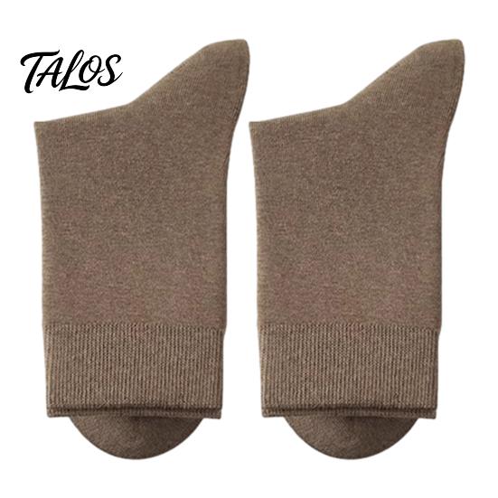 Chaussettes Business Respirantes Homme Mi-mollet, Couleur Unie Décontractées Douces Non Serrantes Évacuant la Transpiration pour l'Automne l'Hiver et le Quotidien Humidité