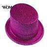 Versatile Top Hat for Birthday Celebrations Shiny Hats, Glitter Adult Kids, Colorful Magician Hat, Victorian Dress Up Christmas Sparkly Hats