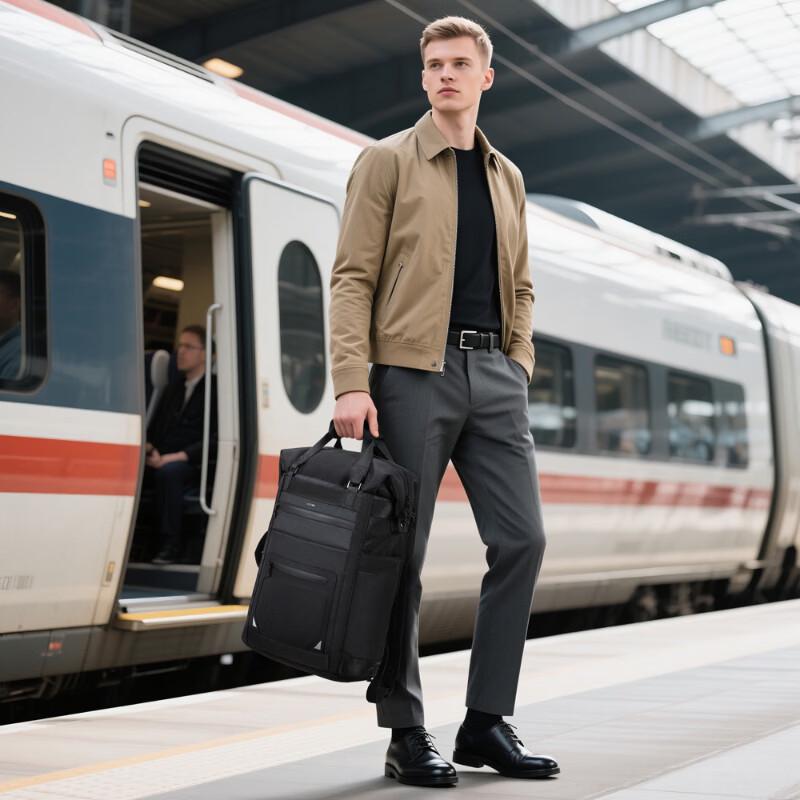 

Lishen Men s Large Capacity Laptop Travel Backpack