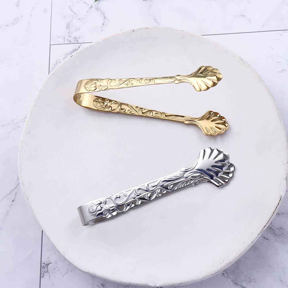 Mini Tea Bar Utensil Dessert Bread Cube Sugar Tongs Kitchen Accessories Ice Tongs Food Serving Clip