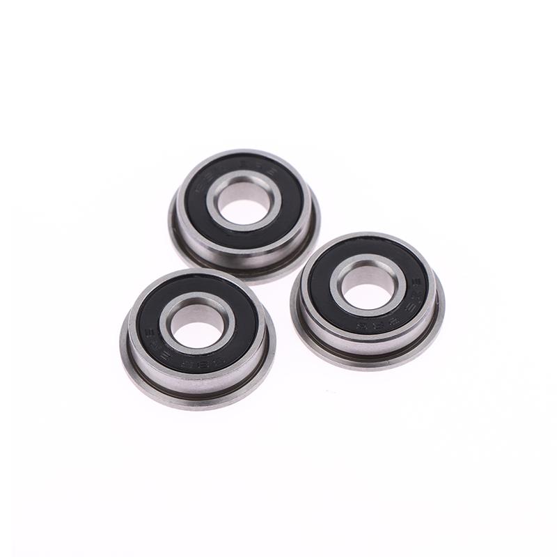 10Pcs F695-2Rs Stainless Steel Bearing Flanged Miniature Deep Groove Ball Bearings F695 Rs Ball Bearings