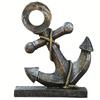 Decoração de Âncora para Navegação - Escultura de Âncora de Navio Moda Antiga Criativa Retrô Artesanato de Resina