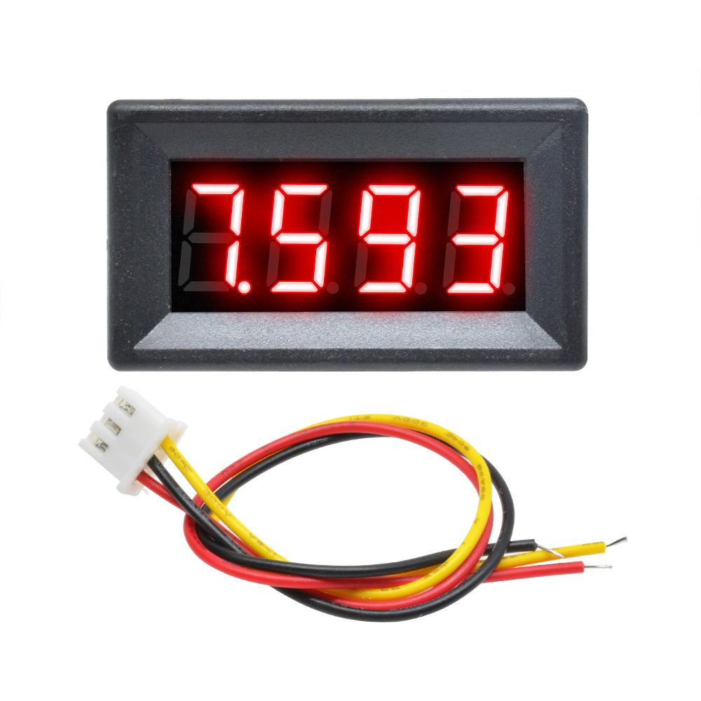 

0.36 inch 3-wire 4-digit Voltmeter DC 0-100V Digital Display Voltage Tester Voltage Measurement Tools червоний