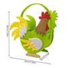 Cartoon Cock Felt Chicken Basket Cut Easter Storage Case Rooster Candy Box  Wedding Ornaments