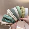 Fresh and Light Fabric Striped Simple Hairband, Versatile and Sweetly Cute Headband, High Crown Style Hair Restraint Accessory