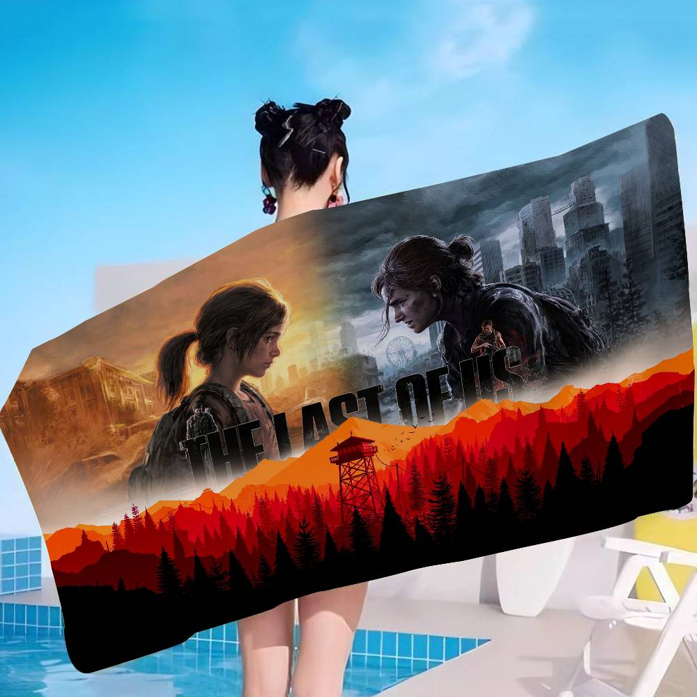 Game The L-Last Of U-Us Microfiber Blanket Quick Drying Beach Towels Oversized Printing Super Absorbent Pool Towel Blanket