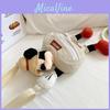 Mickey Mouse Cartoon Nylon Crossbody Bag With Plush Embellishments For Kids And Students