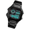   Sport Stainless Steel Men    Water-resistant Digital Backlight Man Wristwatch Male Relogio Musculino Chronograph